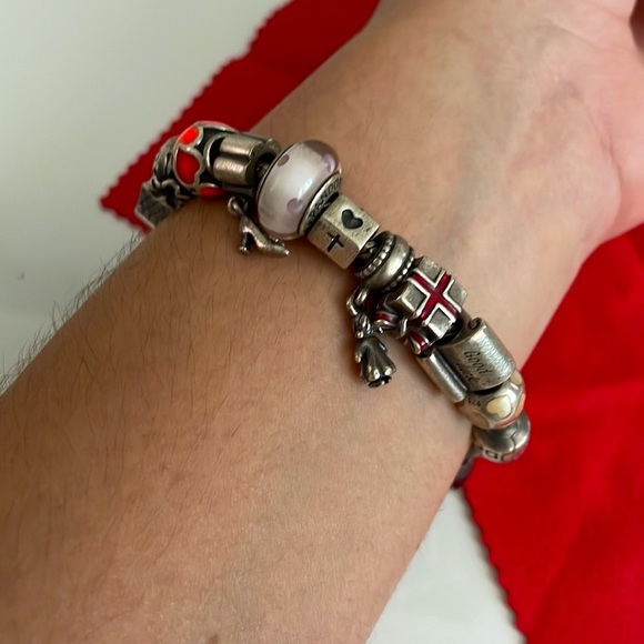 ORIGINAL FULL PANDORA bracelet w charms included - Picture 11 of 12